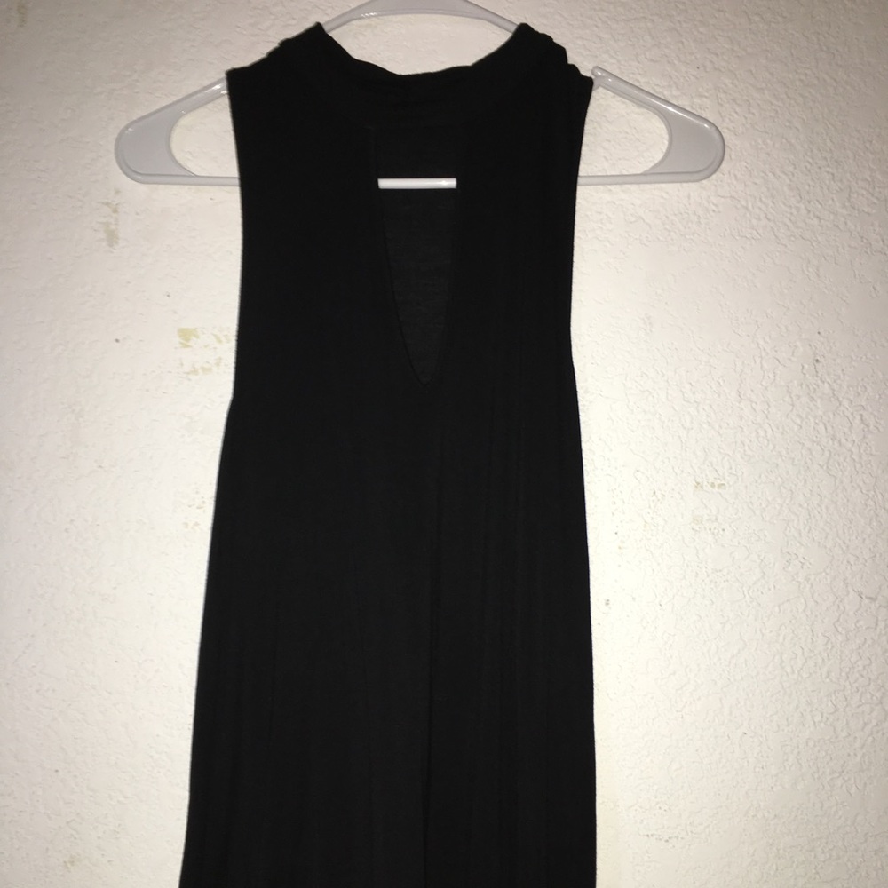 Long black turtle neck shirt very lose and fresh💫